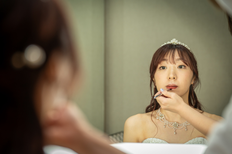 お支度中だって♫