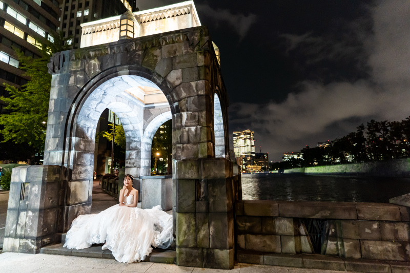 和田倉門でのソロショット♪