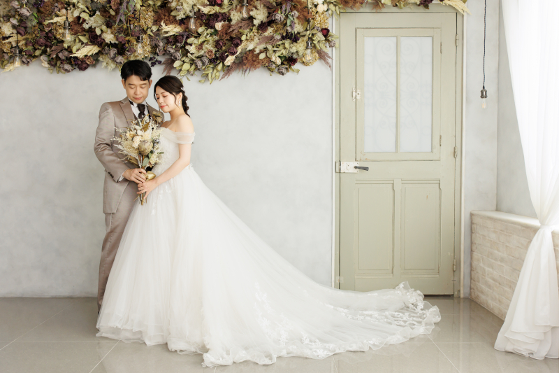 お花に囲まれて♡