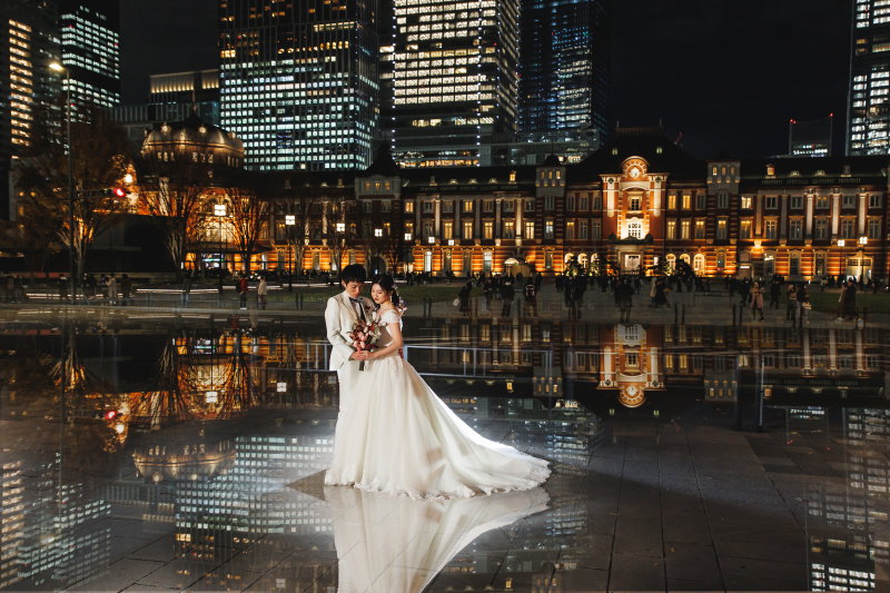 東京駅にてリフレクション