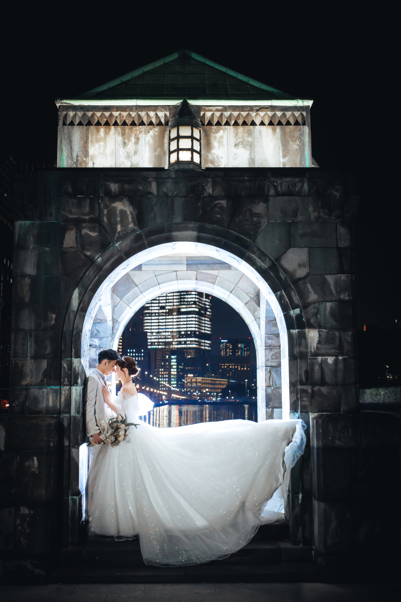 和田倉門で幻想的な撮影