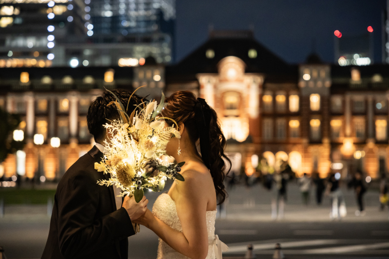 光るブーケで♡