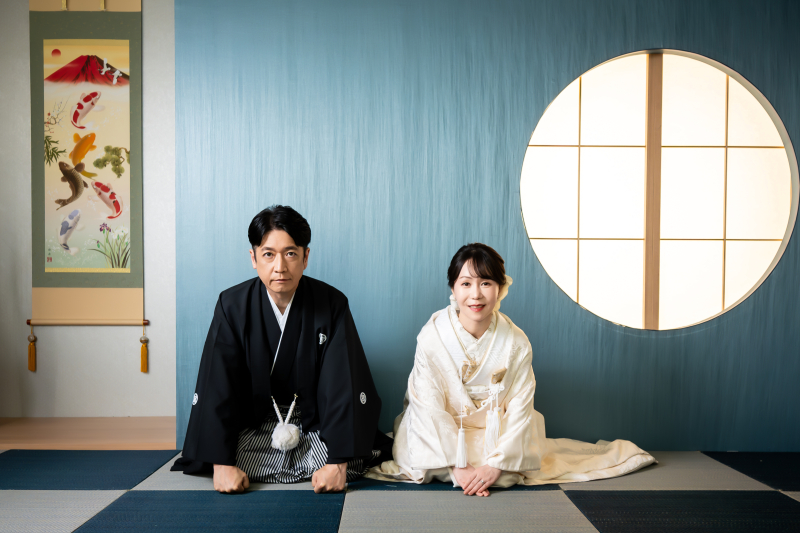 和装スタジオ撮影といえばお辞儀カット♪