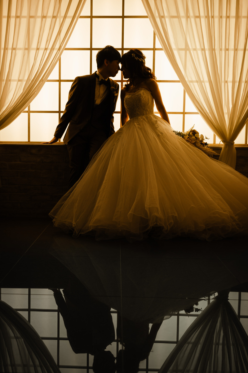 窓枠でまるで夕景のような・・・