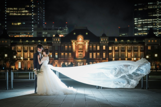 ロマンティックな写真満載の東京駅・和田倉門ロケーション撮影