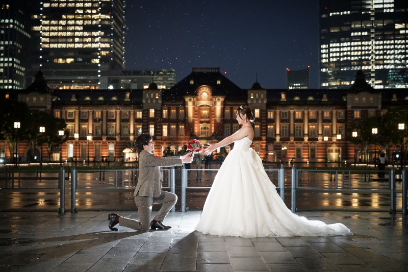 プロポーズショットの撮影も