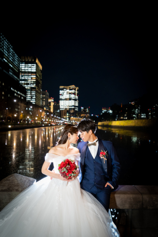 【幻想的】スタジオ付き夜のロケーション撮影