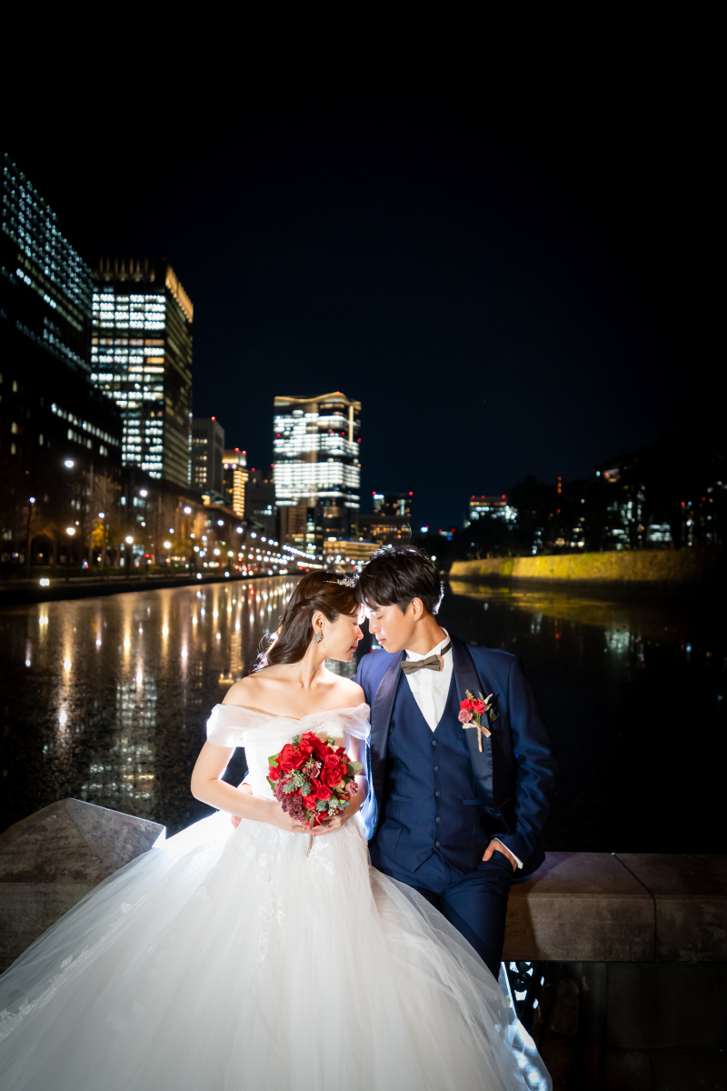 【幻想的】スタジオ付き夜のロケーション撮影