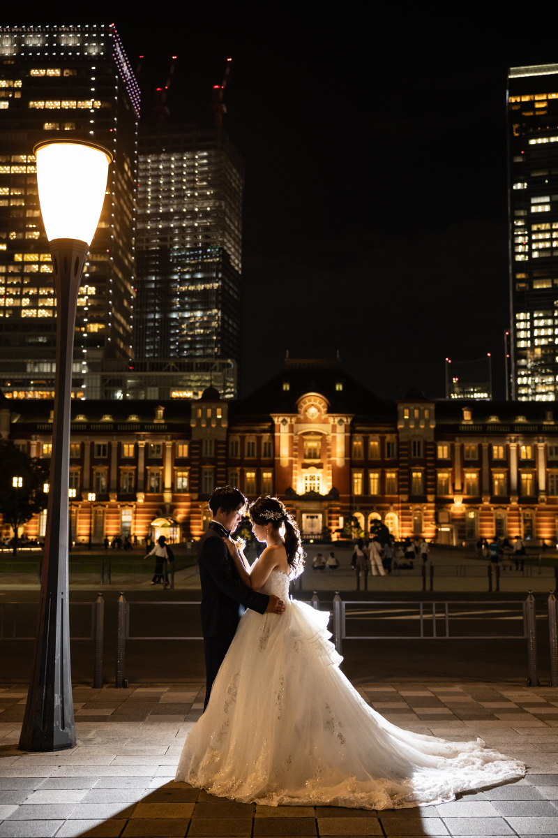 おでこを寄せ合い。