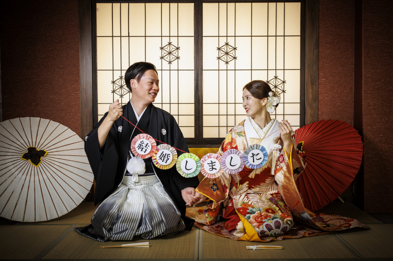 新婦様の衣装チェンジ