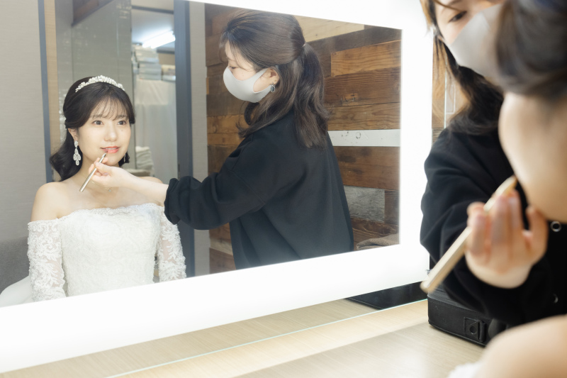 撮影前のドキドキショット**