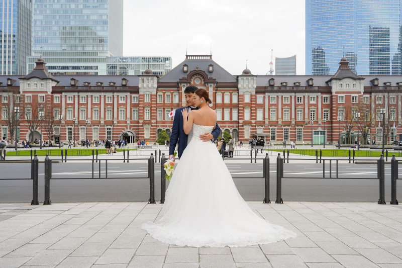 おふたりが寄り添うように