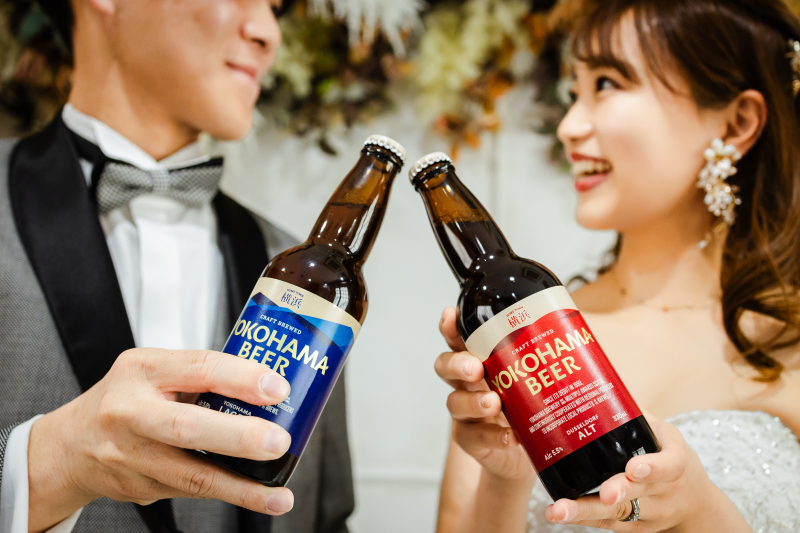 【撮影小物を用いて華やかに!】洋装夜ロケーション