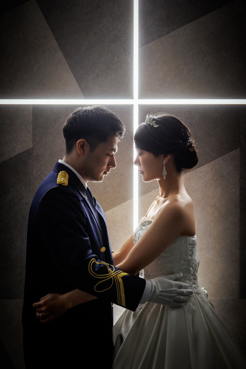 十字LEDが教会の様