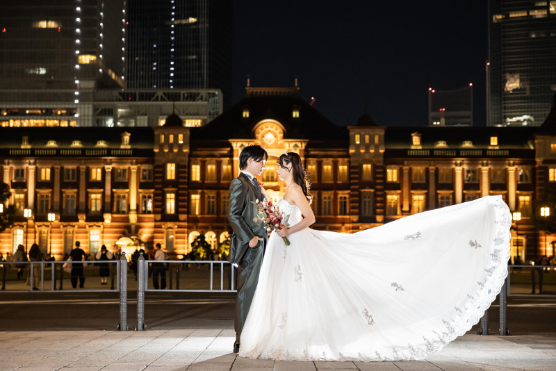 ドレスをふわっと!