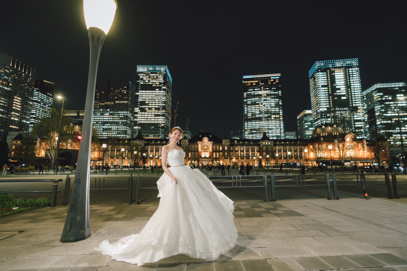 東京駅全体を写して