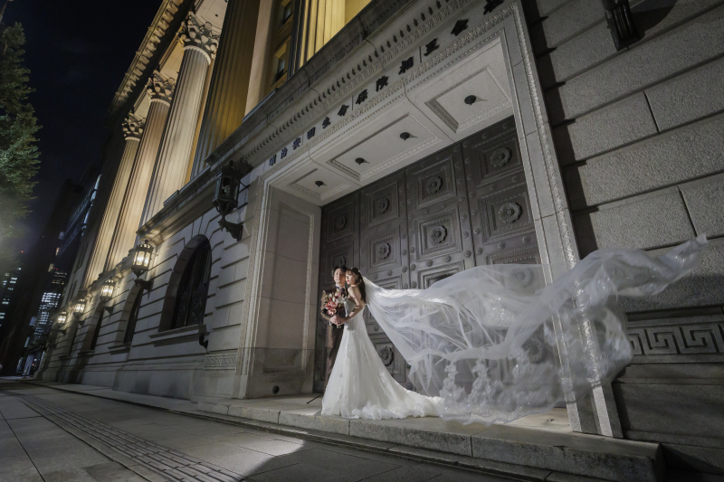 ベールを靡かせて。