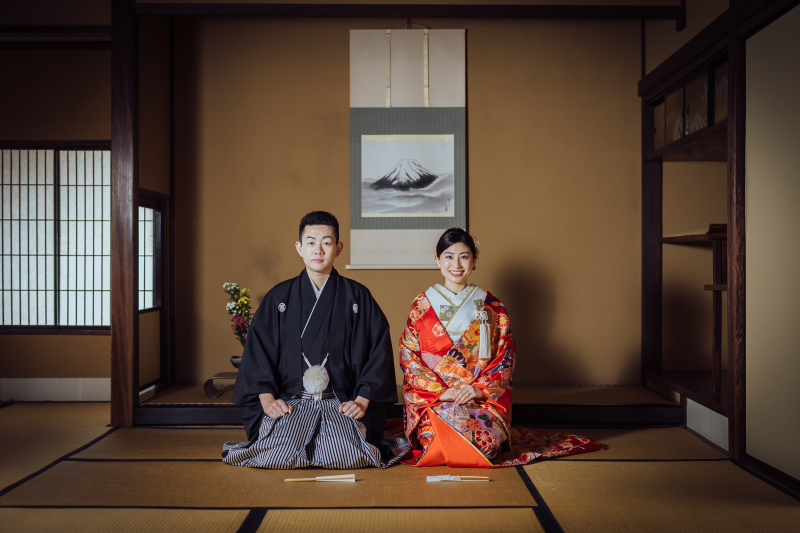 姿勢を正し構えが落ち着く流れ