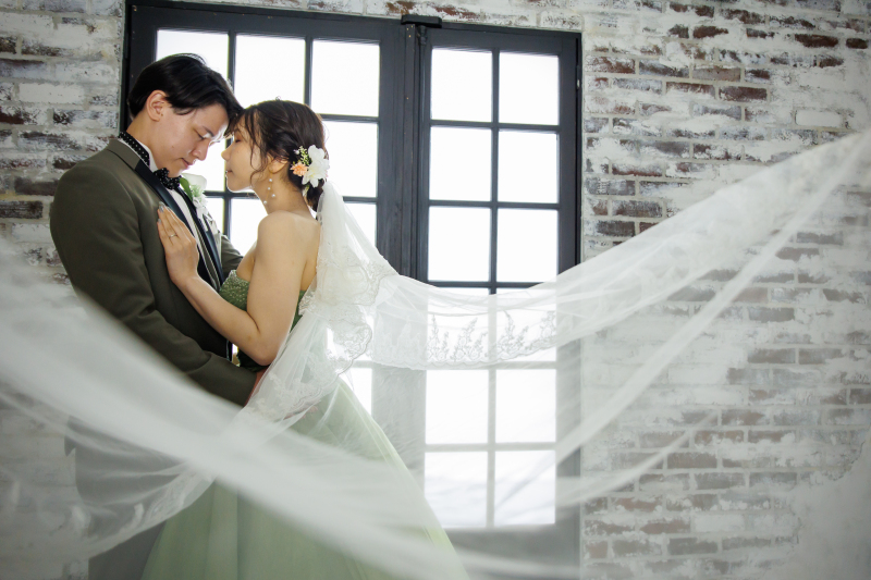 ベールをぼかして