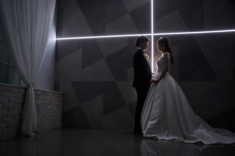 雰囲気のあるスタジオにて