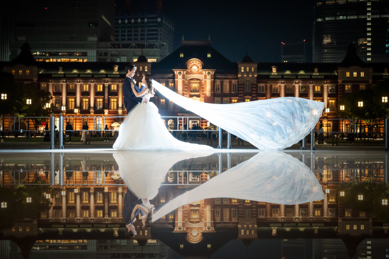 ベールで煌びやかにリフレクションショット♡