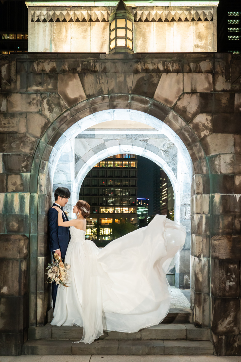 ドレスをパサっとエレガントに♡