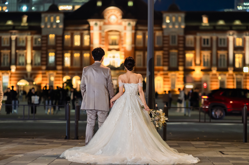 後ろからショット