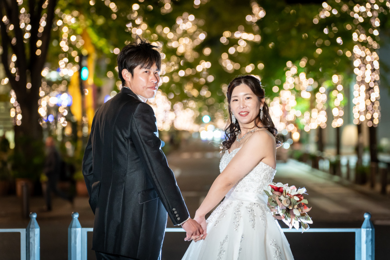 ラッキー!!イルミネーションのテスト点灯♡