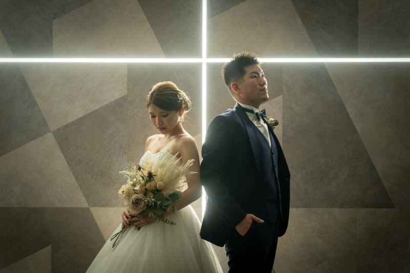 出発前のスタジオ撮影にて