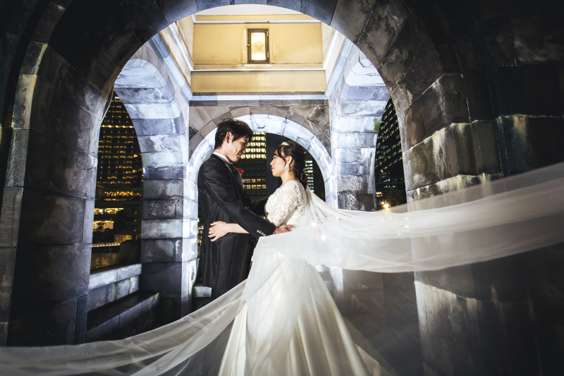 ロングベールを生かして