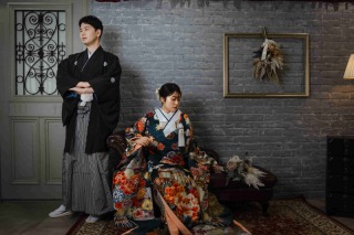 丸の内仲通りや和田倉門を巡る、洋装ナイトロケ＆和装撮影プラン