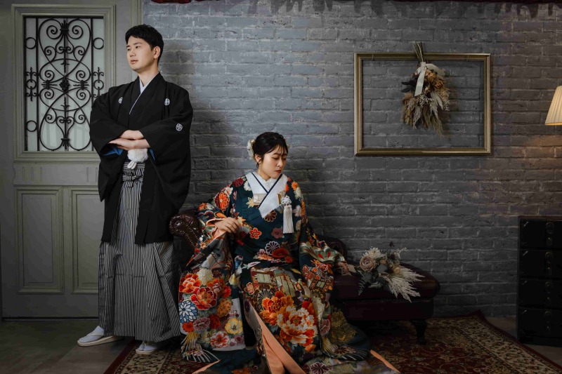 丸の内仲通りや和田倉門を巡る、洋装ナイトロケ＆和装撮影プラン