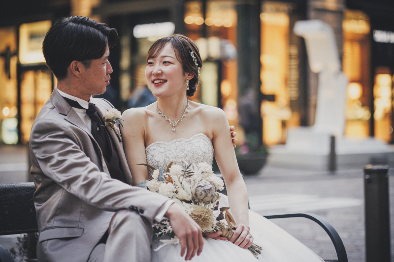 昼から夜まで東京駅を巡る、4ロケ+スタジオ撮影の特別な前撮りプラン