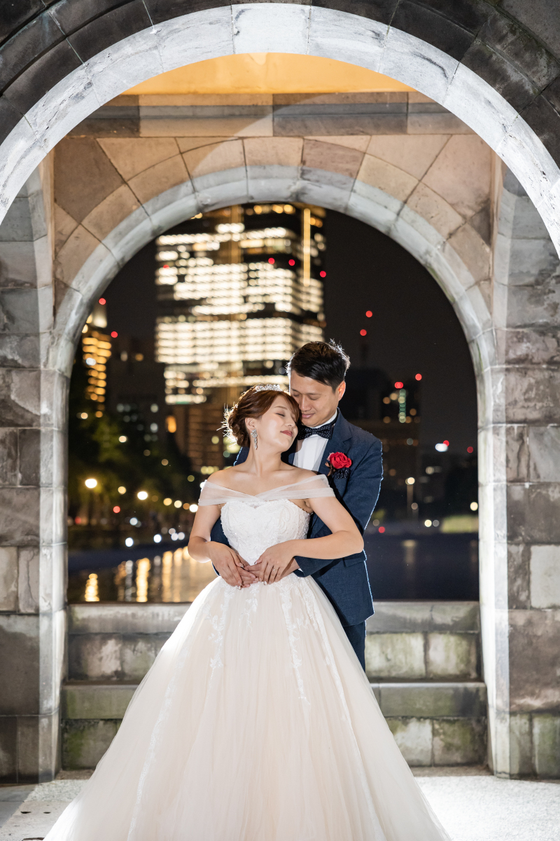 和田倉門でのハグショット