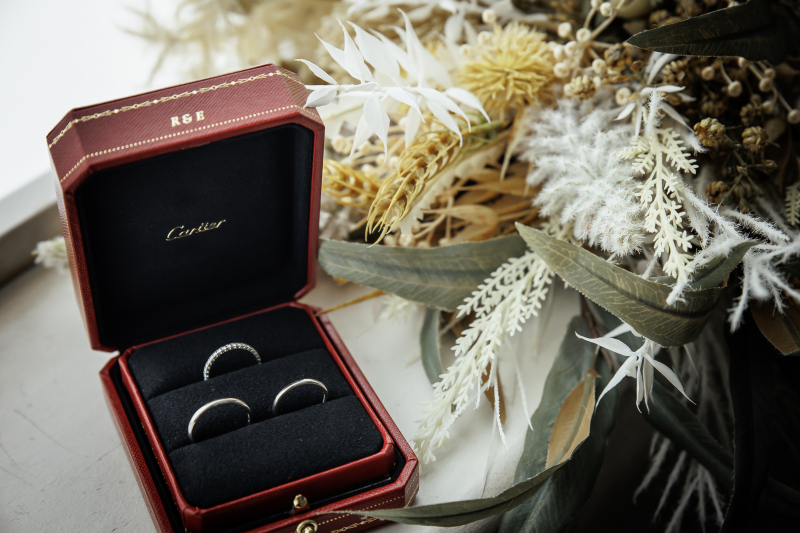 記念に指輪のブツ撮りも