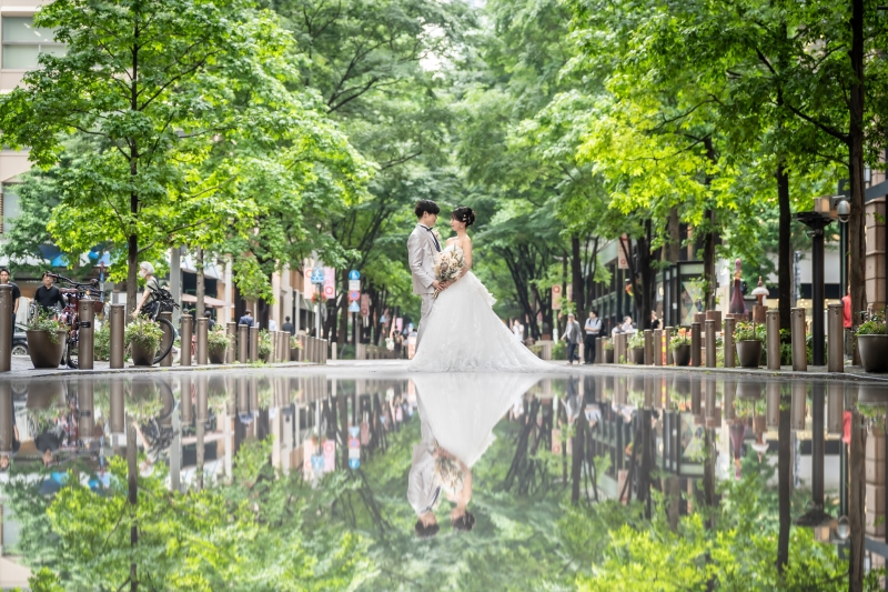 緑と一緒に!昼 ロケーション撮影