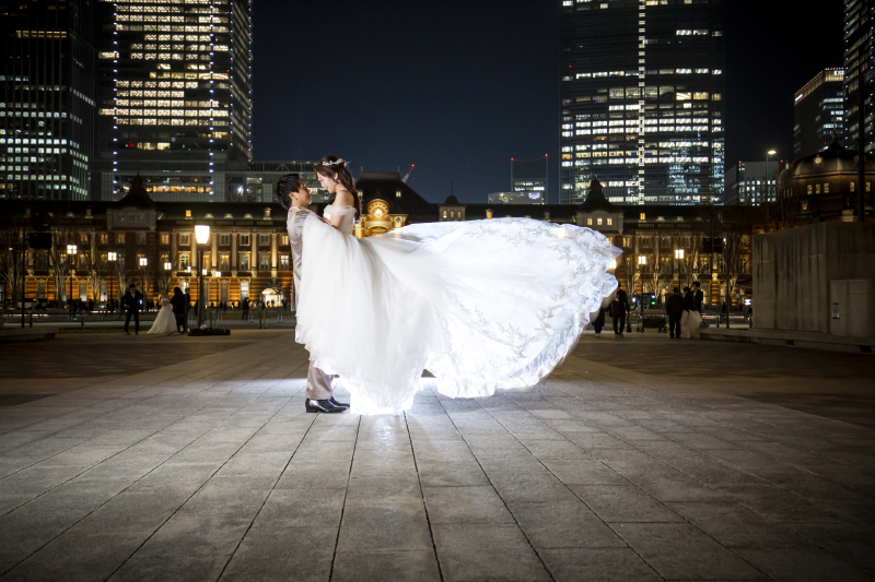 トレーンをなびかせて