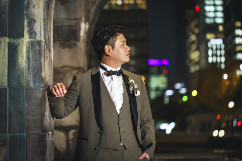 新郎様もクールに