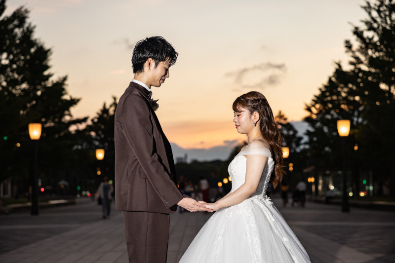 夕暮れ時から撮影開始