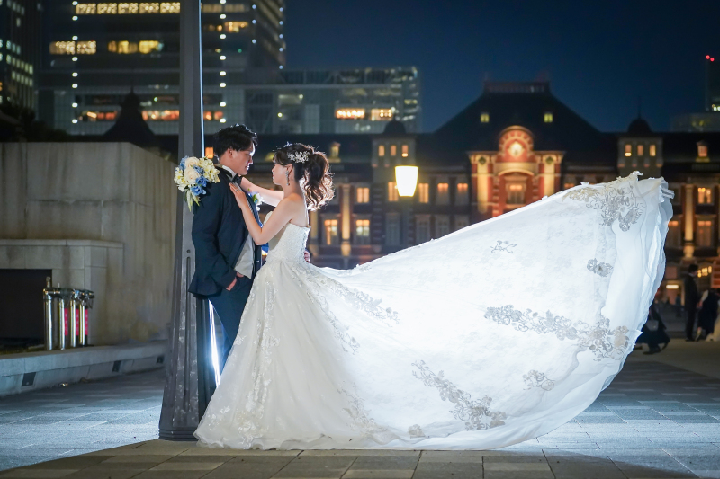 街灯を背にしての♪