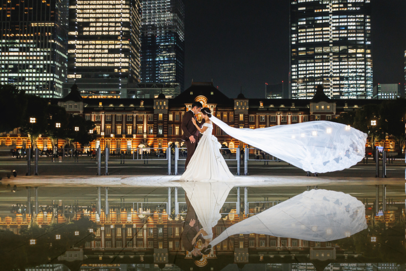 結びはリフレクションショット♥