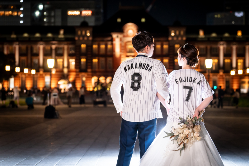 ユニフォームを着て