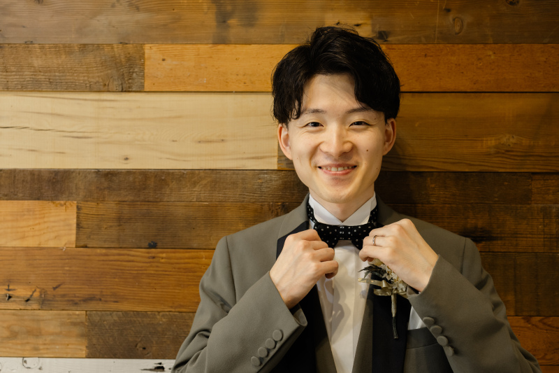 新郎様も素敵な笑顔で!