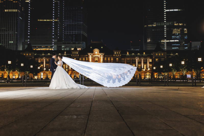 ロングベールの躍動感