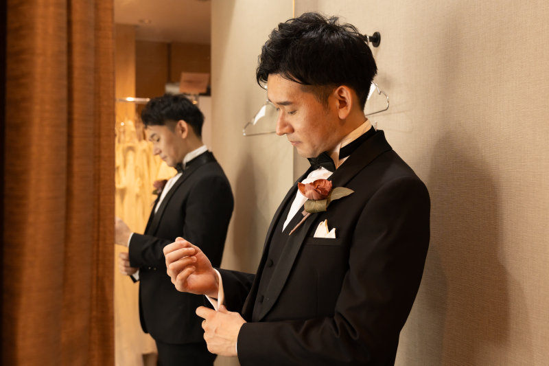 新郎様はちょっと緊張!??