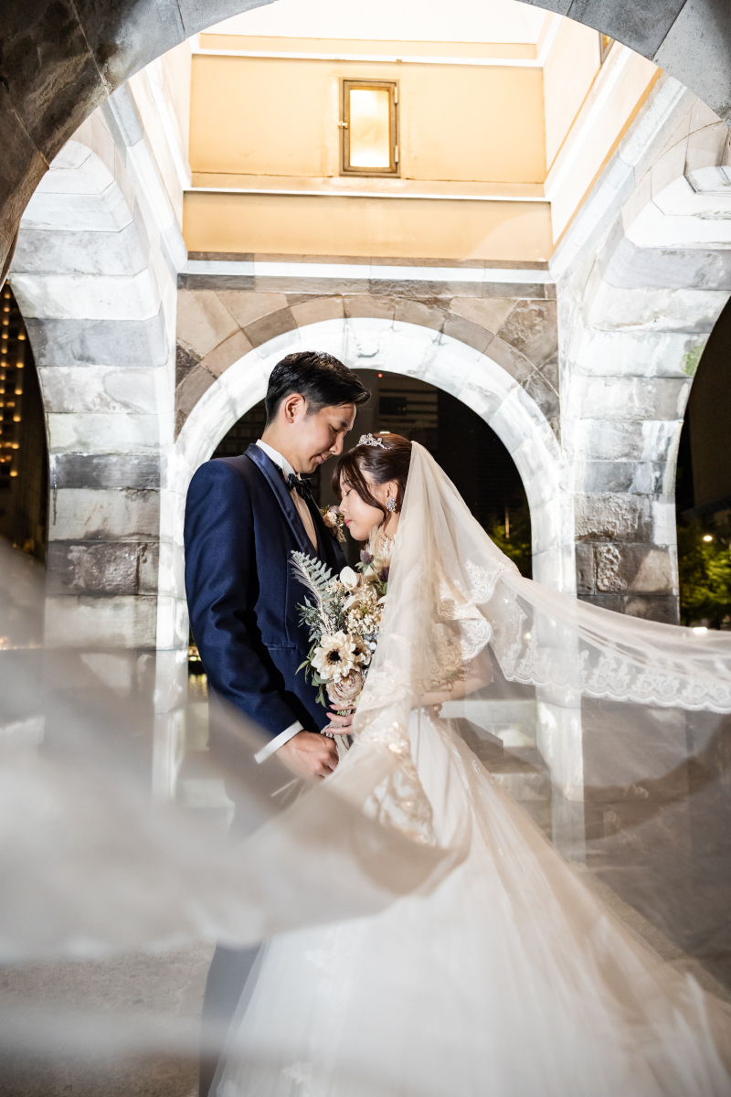 ふんわりと動くベールショット!