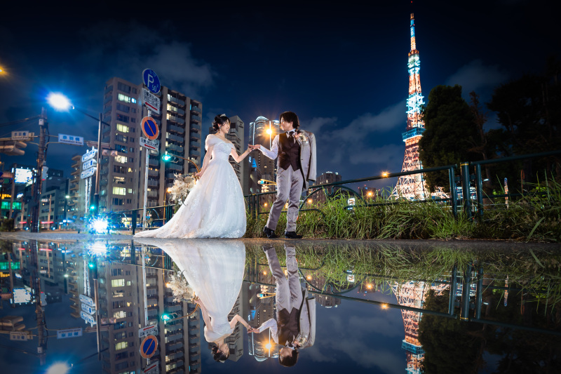 東京タワーでリフレクション