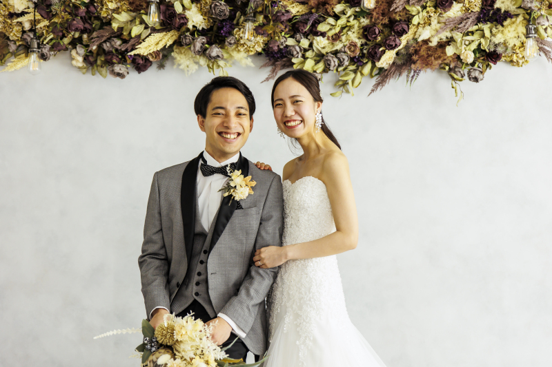 ドライフラワーで可愛く♡