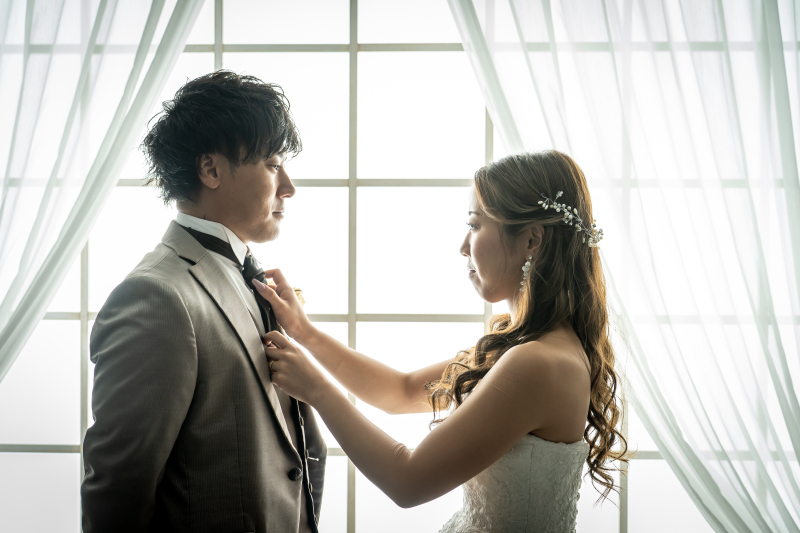 新郎様のネクタイを・・・