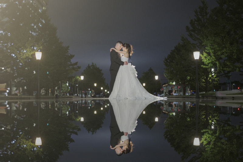 【お気に入りのドレスを着て】夜ロケーション撮影